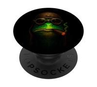 Frog Smoking A Cigar Smoker Gift Cosmic Beasts Power PopSockets Adhesive PopGrip