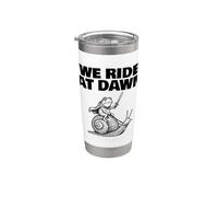 Frog Snail We Ride at Dawn Stainless Steel Insulated Tumbler