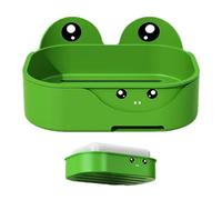 Frog Soap Holder | No Punch Wash Rack With Frog Design,Fast Drain Bathroom Counter Soap Dish, Bathroom Supplies Organizing Storage, Tray For Counter