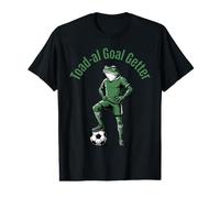 Frog Soccer Striker Pitch Football Toad-al Goal Getter Pun Value Graphic T-Shirt