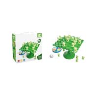 Frog Stacking Game Family Board For Kids Preschool Learning Counting Skill (Green, 14X14X7cm)