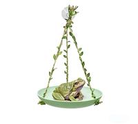 Frog Swing Toys, Frog Habitat Platform, Tank Aquarium Terrarium Decoration Accessories Suitable for Amphibians Frogs Geckos Hermit Crabs Hamsters Guinea Pigs Parrots Lizards.