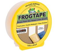 Frog Tape 280222 Delicate Surface Painter's Tape, Yellow, 1 Roll, 1.88” Width
