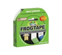 Frog Tape Green Multi Surface Painters Masking Tape, Indoor Painting and Decorating For Sharp Lines and No Paint Bleed 24mm x 55m