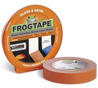 Frog Tape Orange Gloss & Satin Painters Masking Tape 24mm x 41.1m, Indoor Painting and Decorating For Sharp Lines and No Paint Bleed