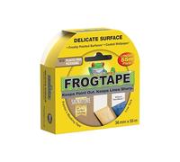 Frog Tape Yellow Delicate Surface Painters Masking Tape 36mm x 55m. Indoor painting and decorating for sharp lines and no paint bleed