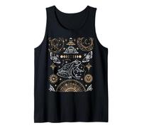 Frog Tarot Occult Moon Phases Dark Academia Aesthetic Tank Top
