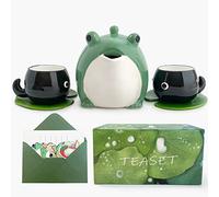 Frog Teacup & Tea Set - Cute Ceramic Teapot Gift, Exquisite Stickers