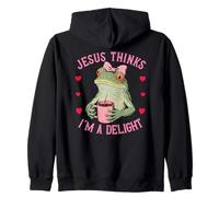 Frog Tee Jesus Thinks I´m a Delight Zip Hoodie