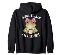 Frog Tee Jesus Thinks I´m a Delight Zip Hoodie