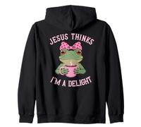 Frog Tee Jesus Thinks I´m a Delight Zip Hoodie
