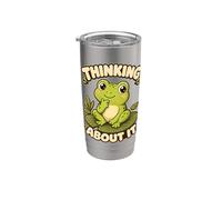 Frog Thinking About It Stainless Steel Insulated Tumbler