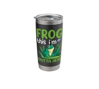 Frog This Im Outta Here Stainless Steel Insulated Tumbler