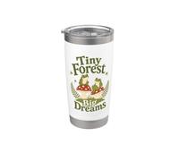 Frog Tiny Forest Big Dreams Mushroom Cottagecore Nature Stainless Steel Insulated Tumbler