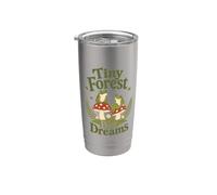 Frog Tiny Forest Big Dreams Mushroom Cottagecore Nature Stainless Steel Insulated Tumbler