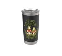 Frog Tiny Forest Big Dreams Mushroom Cottagecore Nature Stainless Steel Insulated Tumbler