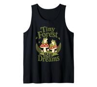 Frog Tiny Forest Big Dreams Mushroom Cottagecore Nature Tank Top