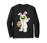 Frog Toad As Easter Bunny Funny Cute Boys Girls & Kids Long Sleeve T-Shirt