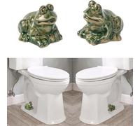 Frog Toilet Bolt Caps,Toilet Bolt Covers Decorative,Frog Ceramic Toilet Bolt Covers,Toilet Bolt Caps Decorative Animals, Fit All Standard Toilets (2pc)