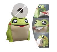Frog Toilet Paper Dispenser, 3D Printed Cute Frogs Toilets Papers Dispenser Funny Toilet Paper Holder Decorative Paper Roll Storage for Bathroom Kitchen and living room