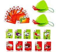 Frog Tongue Board Game, Funny Lizard & Frog Mask Game with Blow Tongue, Multiplayer Tongues Out Game Party Game for Kids Family, Children’s Tongue Out Toy (1 Set)