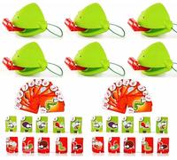 Frog Tongue Board Game, Funny Lizard & Frog Mask Game with Blow Tongue, Multiplayer Tongues Out Game Party Game for Kids Family, Children’s Tongue Out Toy (3 Set)