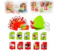 Frog Tongue Game, Frog Tongue Board Game, Frog Mask with Blow Tongue, Insect Cardboard Included, Frog Tongue Mask Games, Multiplayer Party Game for Kids Party Bag Fillers Christmas Party Gifts (2Pcs)