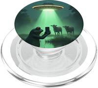 Frog UFO Sighting - Alien Cow Abduction PopSockets PopGrip for MagSafe