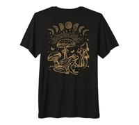 Frog Under Mushroom Dark Academia Cottagecore Aesthetic Goth Premium T-Shirt