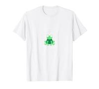 Frog Vibes: Cute Amphibian Music Lover for Kids & Adults T-Shirt, Men, White, 5XL