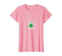 Frog Vibes: Cute Amphibian Music Lover for Kids & Adults T-Shirt, Women, Pink, L