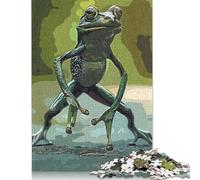Frog Vintage Jigsaw Puzzles for Adults 500 Piece Jigsaw Puzzles for Adults Puzzle 500 Pieces Jigsaws Gifts 500pcs (52x38cm)