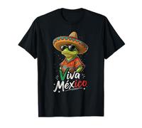 Frog Viva Mexico Frog Sombrero Mexican T-Shirt