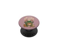 Frog We Bake At Dawn Funny Baking Humor Meme PopSockets Adhesive PopGrip