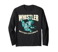 Frog Whistler BC Pacific Northwest Native Long Sleeve T-Shirt