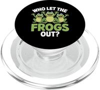 Frog Who Let The Frogs Out Funny Sarcasm PopSockets PopGrip for MagSafe