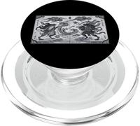 Frog Wind and Thunder Gods - Japanese Monochrome Art PopSockets PopGrip for MagSafe