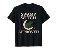Frog Witch Toad Familiar Cottagecore Witch Occult Animal T-Shirt