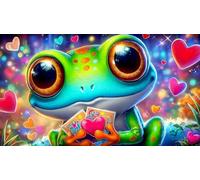frog-with-big-eyes 1000 Piece Jigsaw Puzzles for Adults Family Challenge Toys Jigsaw Puzzle Home Decors for The Whole for Women, Gifts for Men 38x26cm/1000pcs