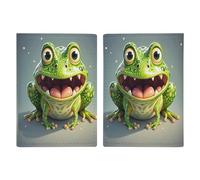 Frog with Mouth Open Passport Holder Passport Wallet PU Leather Passports Protective Cover Slim Travel Accessories