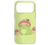 Frog with Mushroom Hat and Snail, Cottagecore Aesthetic Case for iPhone 17 Pro Max