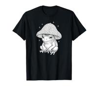 Frog with Mushroom Hat | Whimsical Cottagecore Aesthetic T-Shirt