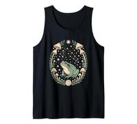 Frog with Mushrooms Constellation Art Tank Top