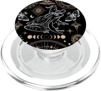 Frog Wizard Hat Moon Dark Academia Aesthetic Cottagecore PopSockets PopGrip for MagSafe