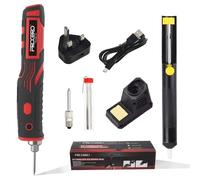 FrogBro 11 W Battery Soldering Iron Set with 2 Soldering Tips, 1 Desoldering Pump and Type C Cable + UK Adapter, Easy to Use, Professional and Safe Cordless Welding Tools (LD006A-11W-UK)