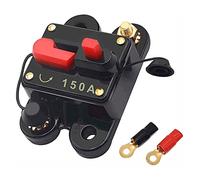 FROGBRO AMP Car Line Circuit Breaker 12V-48V DC Waterproof Car Audio Line Switch with Inverter Manual Reset Fuse Holder for Motor Boat (150A)