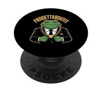 Frogettaboutit Funny Frog Mafia Boss Gangster Suit PopSockets Adhesive PopGrip