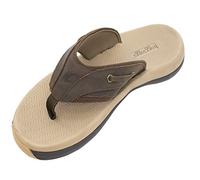Frogg Toggs Men's Boardwalk Sandal, Brown/Tan, 7