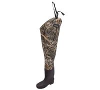 FROGG TOGGS Men's Rana II PVC Hip Waders, Lug Sole Bootfoot Realtree MAX-7, 11
