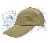 FROGG TOGGS Unisex-Adult Chilly Pro Cooling Hat, Instant Cooling and Sun Protection, Khaki, One size